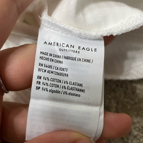 American Eagle White Ribbed Bodysuit With Bolero Size M - Picture 3 of 5